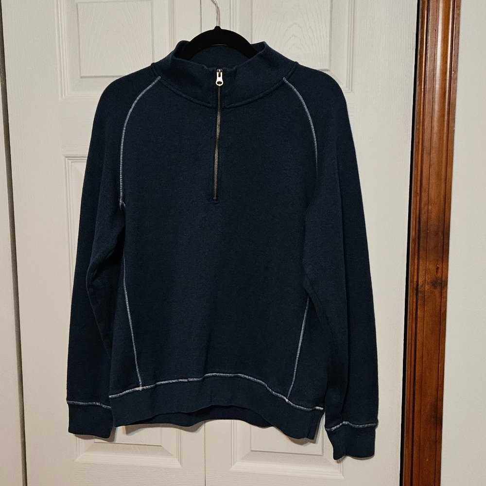 Mens L.L.Bean Navy Blue Sweater Size Medium